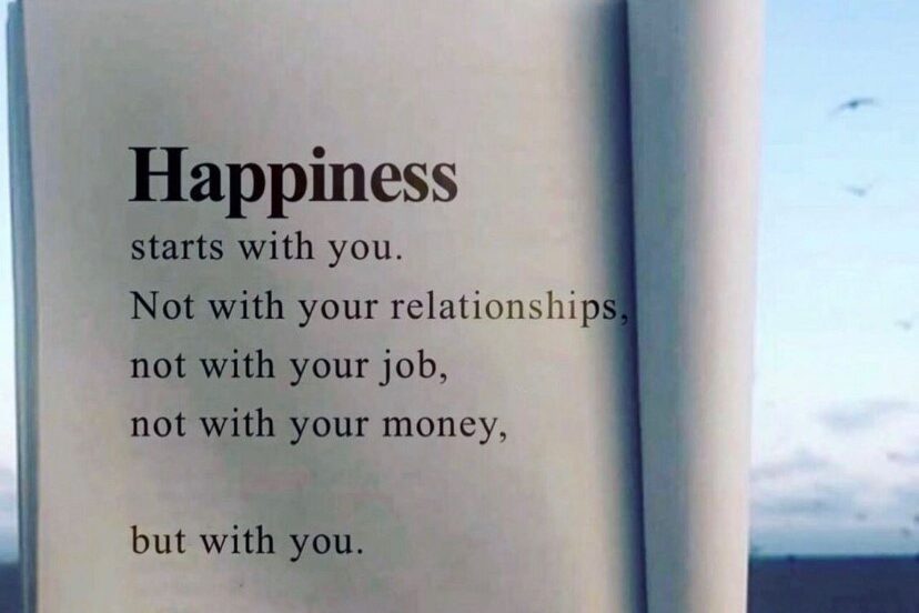 Happiness starts